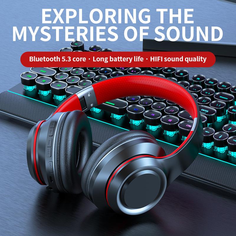 

Bluetooth 5.0 Over-Ear Earphones with Girl Street Style, Creative Deep Bass, and Long Battery Life