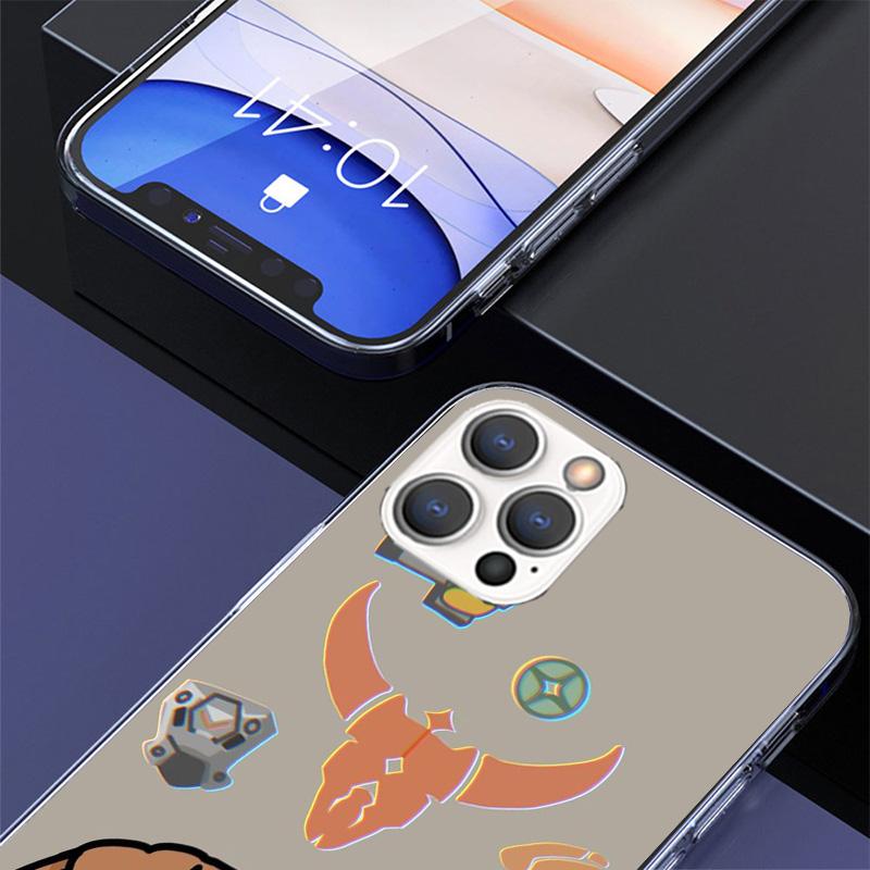 Game Valorant Cute Cover Phone Case For iPhone 16 17 Air 15 14 Pro Max 16E Phone Case 13 Mini 12 11 7 SE 8 Print Pattern Fit Cas