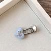 2pcs Sweet Love Bow Hair Clip Candy Color Duckbill Clip Mini Love Heart Hair Clip  Ladies