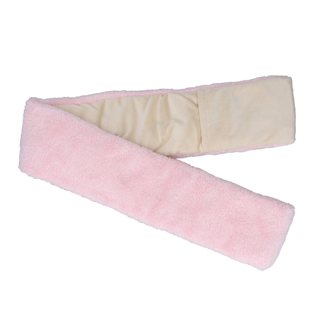 Electric Heating Scarf Evenly Heating Comfortable Skin Friendly Short Plush Pink USB Heated Scarf for Winter
