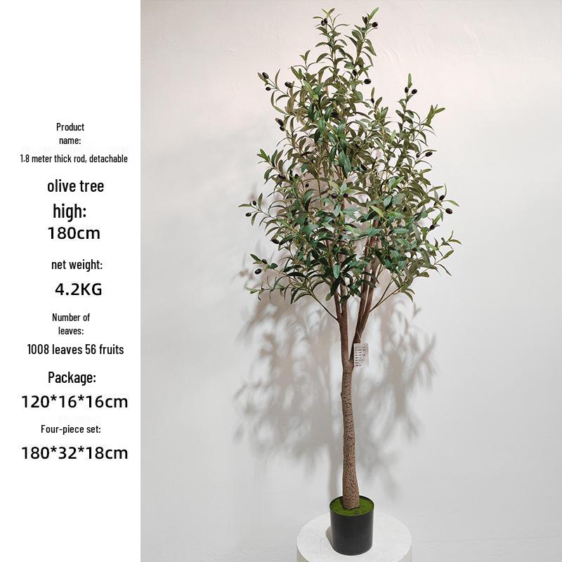 Olive Tree Potted Plant - Indoor Decor Simulation for Living Room
