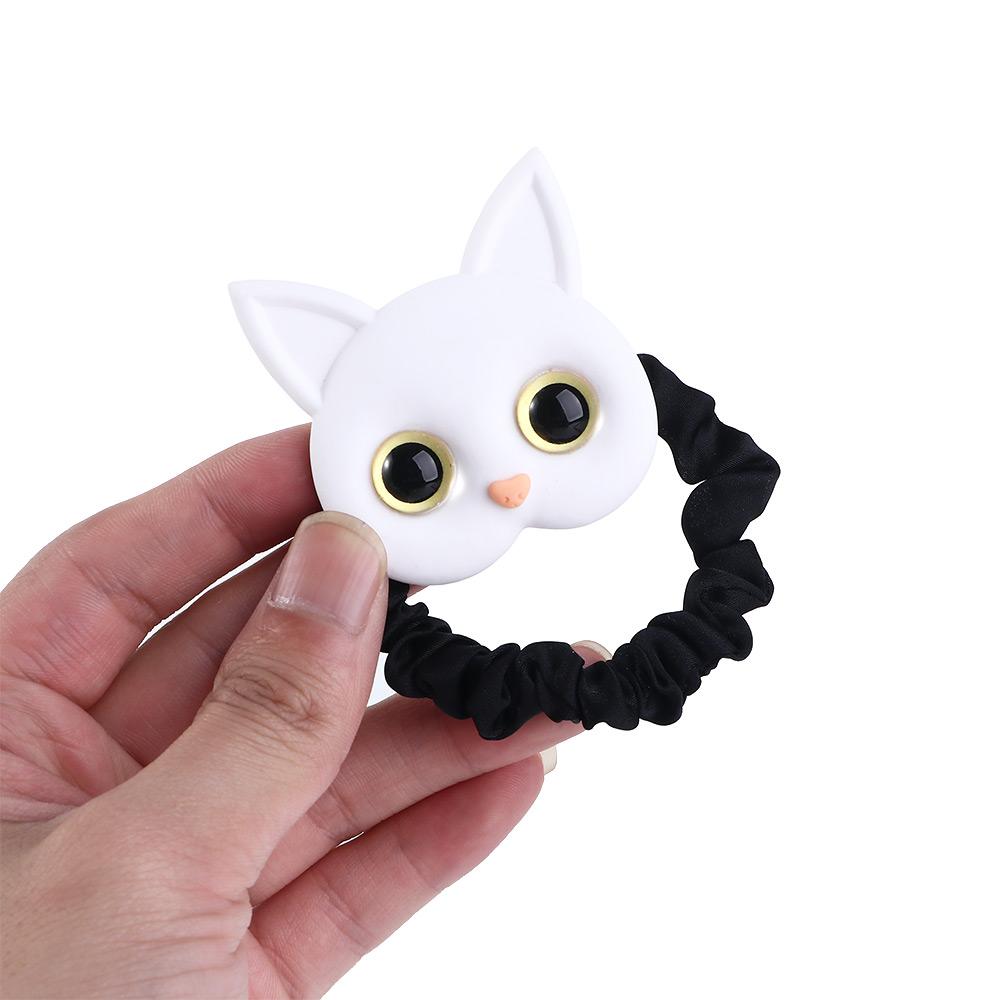 Simple Animal Cloth Women Korean Female Hair Ties Cartoon Hair Rope Scrunchies Kitten Headwear