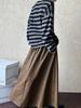 Xitao Solid Color Pu Draped Bandage Skirts GJ1090