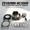 Für ZONGSHEN ZS182MN Motorrad Zylinderkit Kolbenbolzen Kolbenring Dichtung 82mm Zylinderblock NC300S Doppel-Nockenwelle 300cc Motorradteil