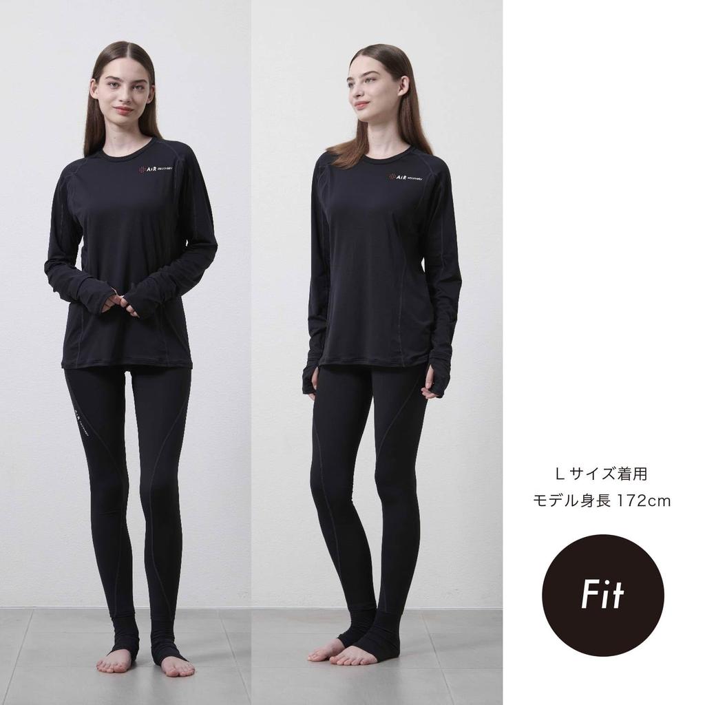 Nishikawa Air Recovery Sleep Techwear Bottoms, Women's, Size L, Recovery Wear, Made In Japan, Black, PS24132066