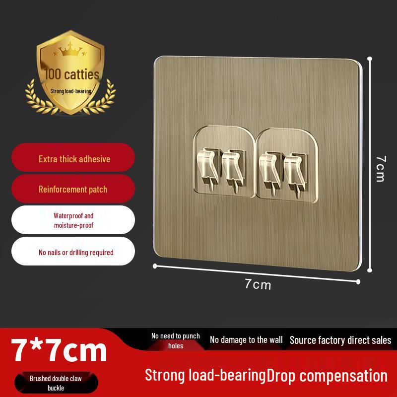 Seamless No-Drill Adhesive Interlocking Hooks for Bathroom & Kitchen - Strong, Transparent, Multifunctional Hooks