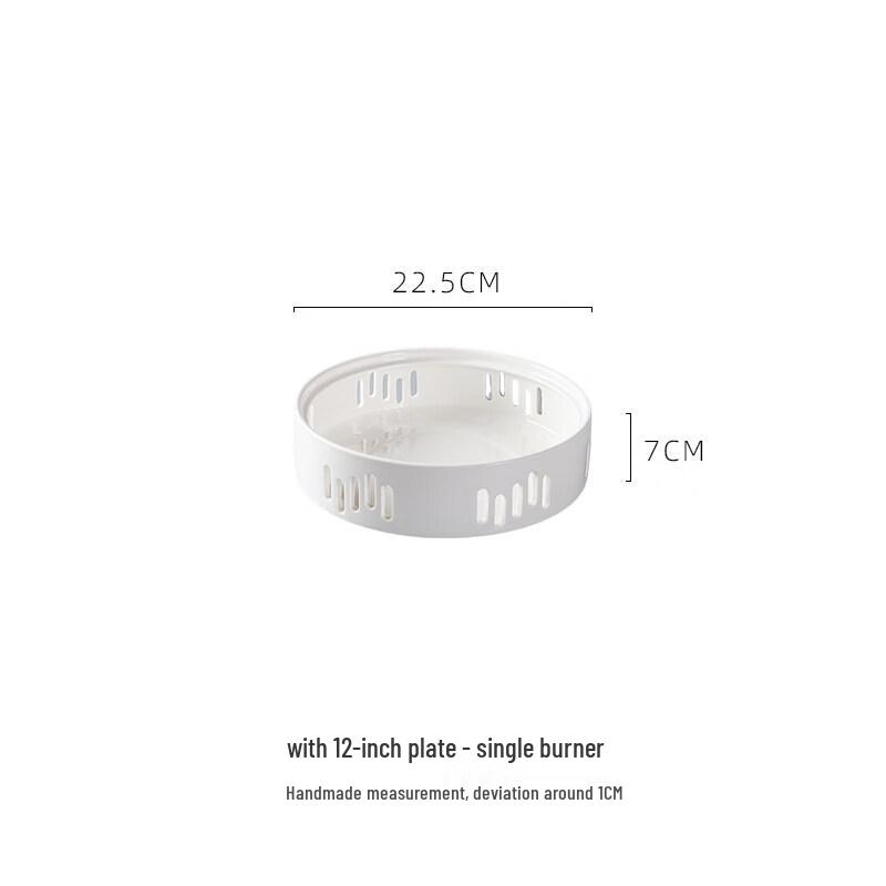 HUALEAI Round Ceramic Soup & Hot Dish Plate