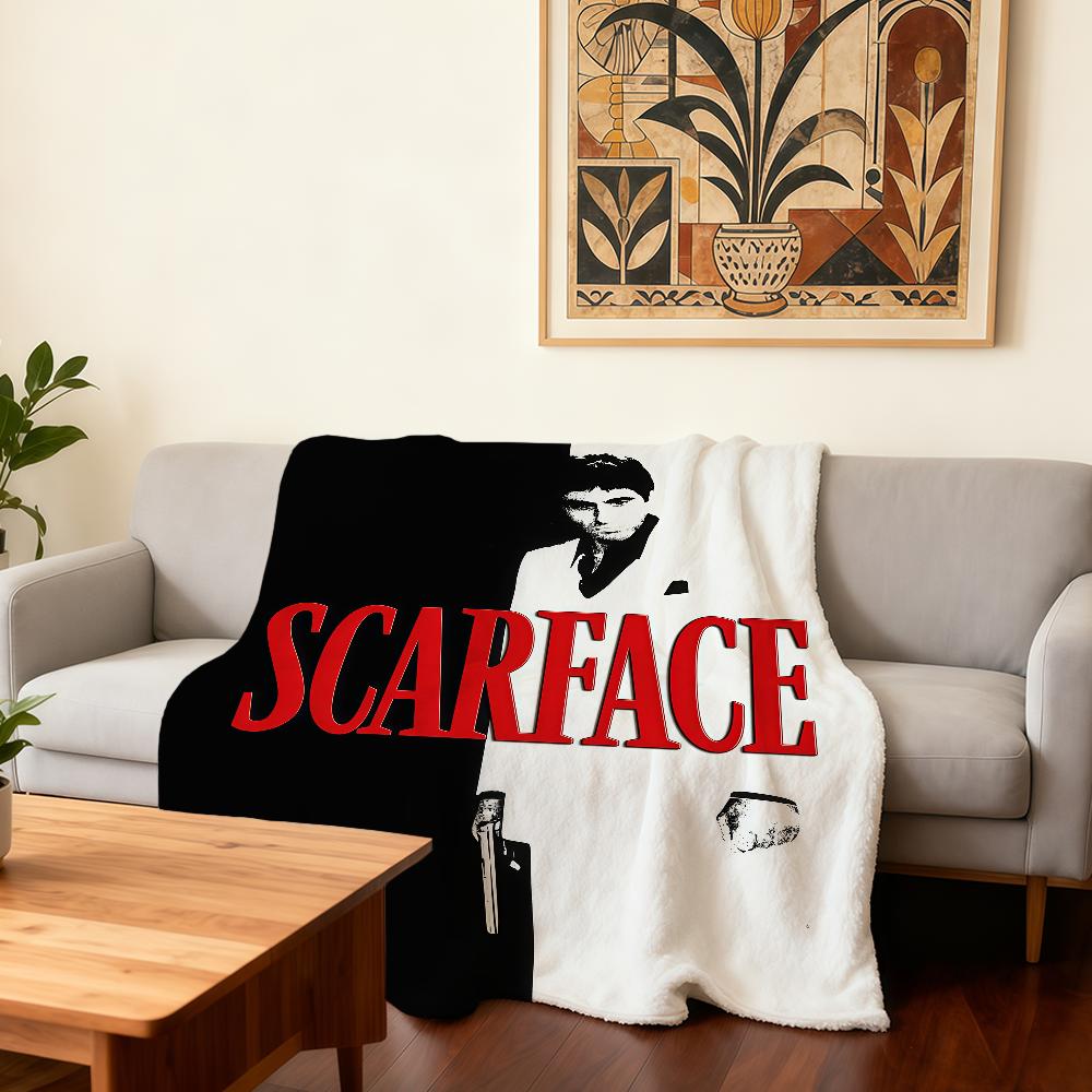 Classic Movies S-Scarface Blanket Super Warm Comfortable Plush Throw Blanket Child Home Sofa Bedroom Gift