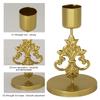 Iron Taper Candle Holder Unique Leaf Candle Stand For Wedding Dining Table And Party Decoration