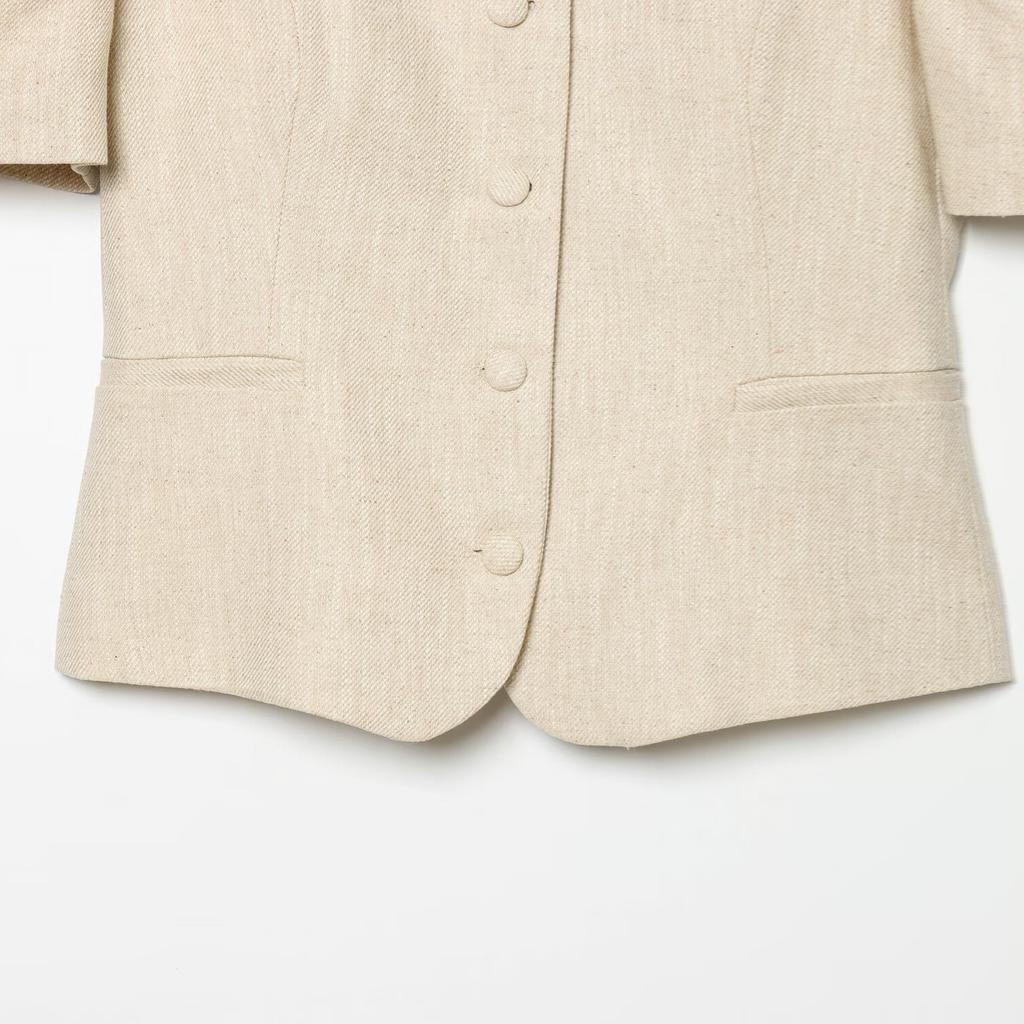 Neuer, Retro-Stil, Blasen, kurzärmelig, schmal geschnitten, Blazer 2856761