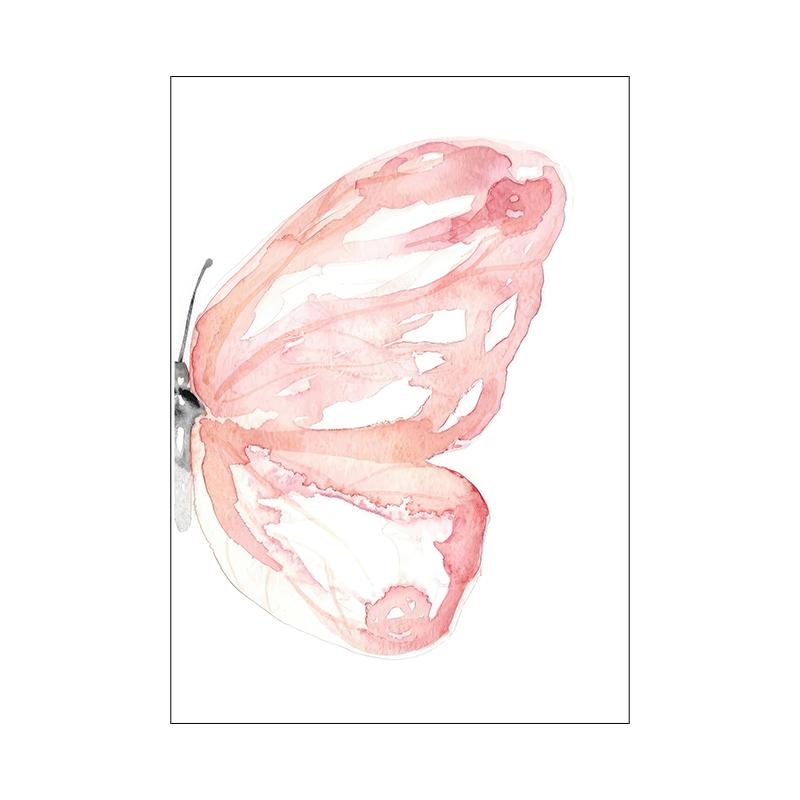 Black Little Girl Ballet Canvas Painting Butterfly Wing Wall Art Nordic Posters And Prints Wall Pictures Baby Kids Room Decor Unframed