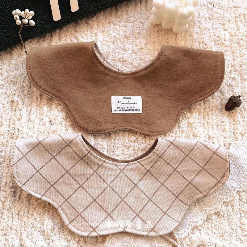 Korean Petal Baby Bib: Reversible, Anti-Vomit, All-Season Neck Scarf