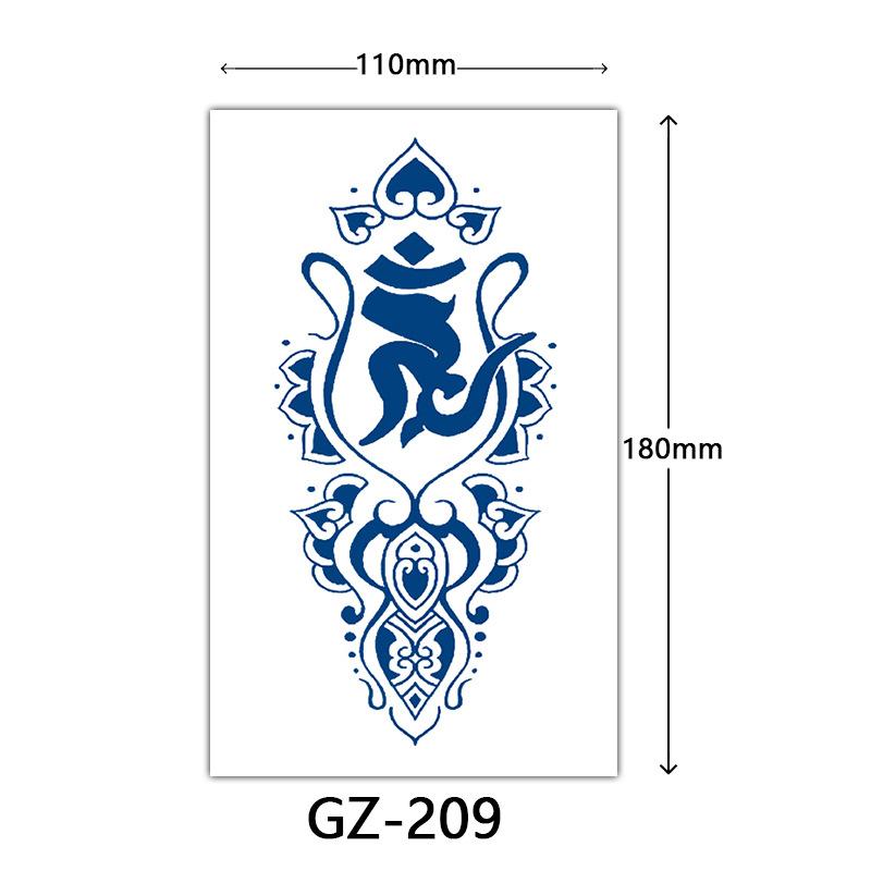 Herbal Semi-Permanent Tattoo Sticker, Semi-Permanent Tattoo Sticker, Anti-Rub, Anti-Sweat Tattoo