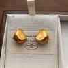 Round and Full Water Droplets, Special-shaped Brushed Stud Earrings, Light Luxury, High-end Sense, Retro Fashion and Versatile Personalized Earrings