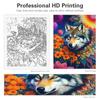 Frame Diy Painting By Numbers Wolf Animals For Adults Kits Flowers Handpainted Acrylic Paint On Canvas Diy Painting For Home Decors 40x50