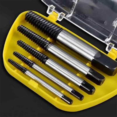 11/6/5pcs Carbon Steel Damaged Broken Screw Remover Extractor Drill Bits Broken Bolt Water Pipe Repair Extractor Removal Tools