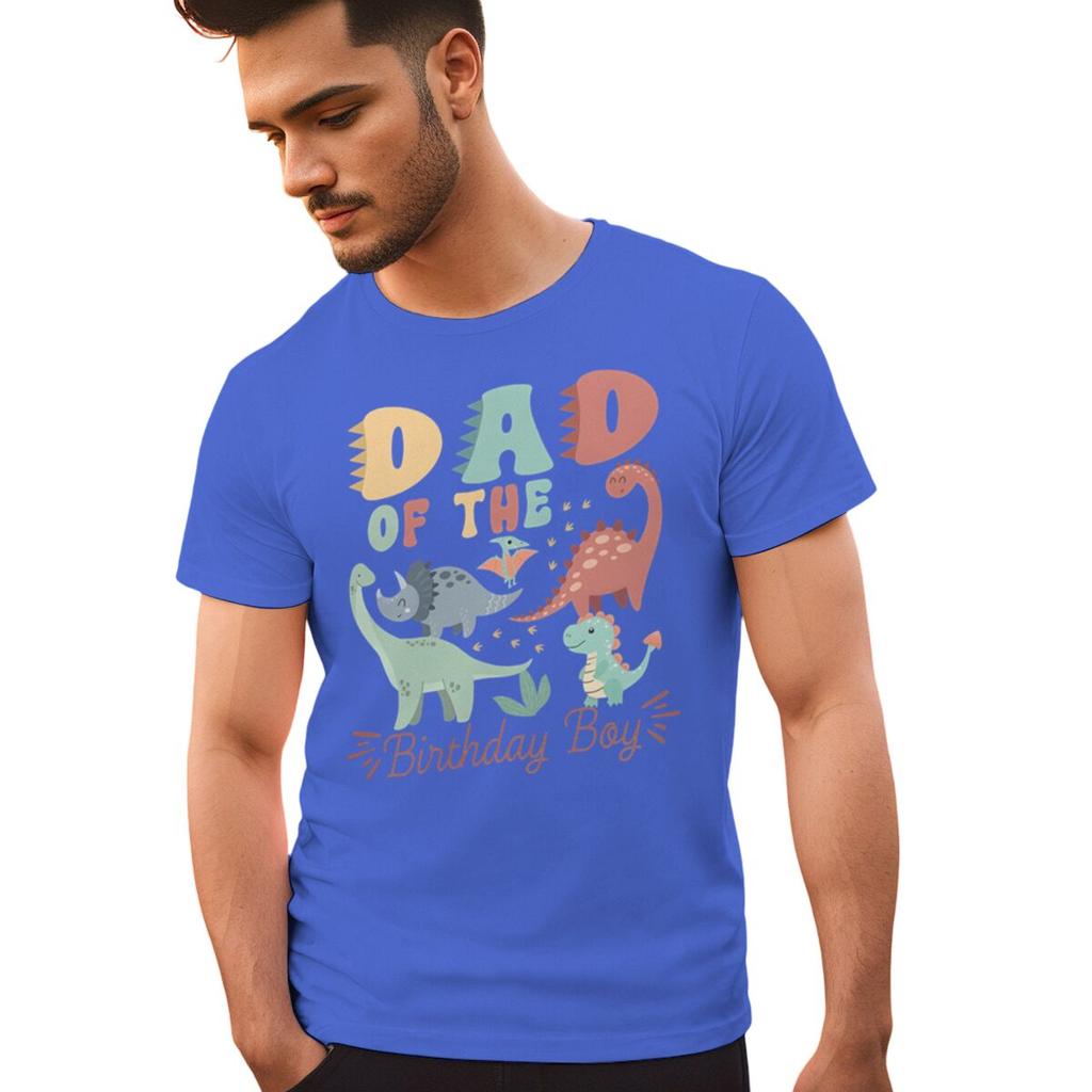 MamaDad of The Birthday Boy Print Couple Matching Tshirt Cartoon Dinosaur Papa Mon Valentines Day Streetwear Lovers Gifts