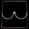 Strass Brustkette Kettenkrone Brustkette BH-Kette Sexy Bikini-BH Körperkette Schmuck Legierungsmaterial für Frauen