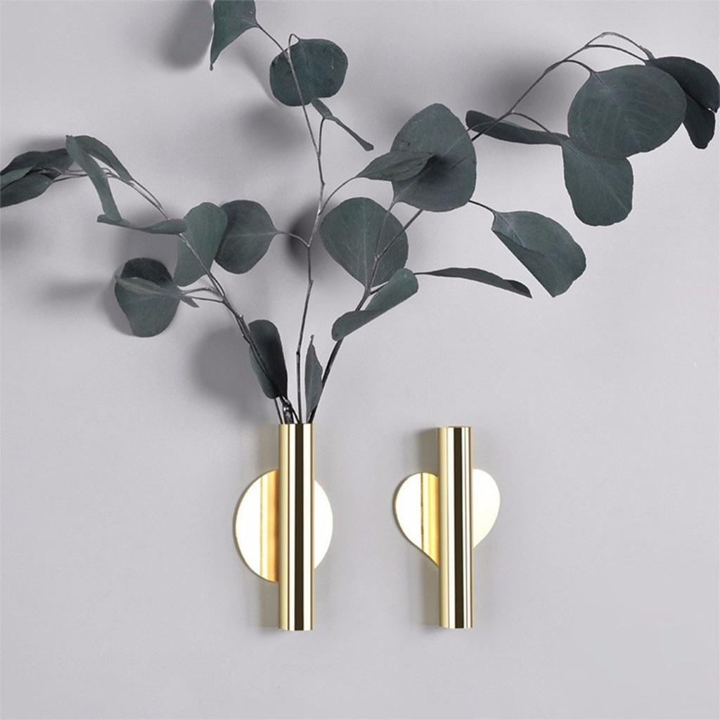 Wall Hanging Creative Plant Simple For Living Room Frame Vase Gold rose Gold Golden Home Decor Home Decoration