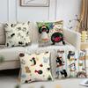 Pingu Cartoon Cute Pillow Case Sofa Living Room Bedroom Headboard Backrest Cushion Square Cushion Nap Time