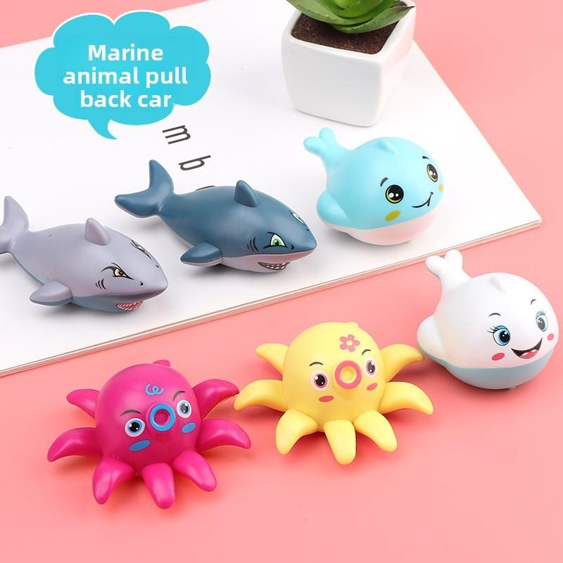 Dolphin Animal Marine Toy With Pull Back Mechanism For Kids Skills Learning