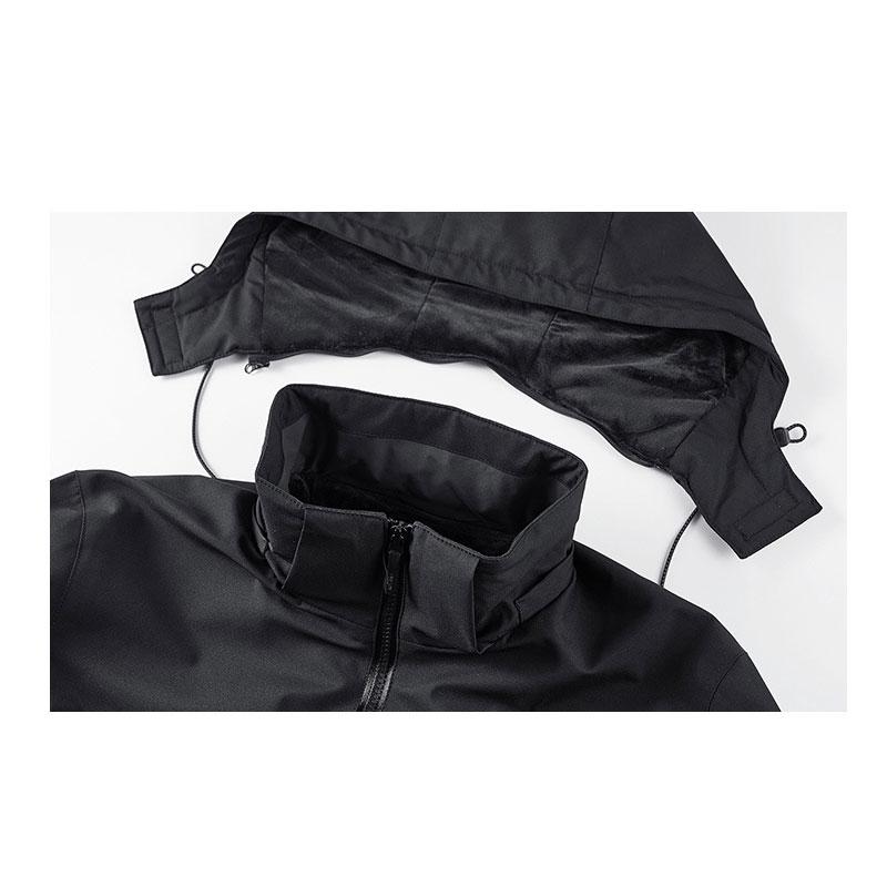 Winter Herren Dick Warm Wasserdicht Parkas Jacken Hut Abnehmbar Herren Wollfutter Fleece Mäntel Herren Parka Übergröße Winterjacke