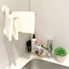 LEC 2-Way Dishcloth Holder with Suction Cup, White, K-746