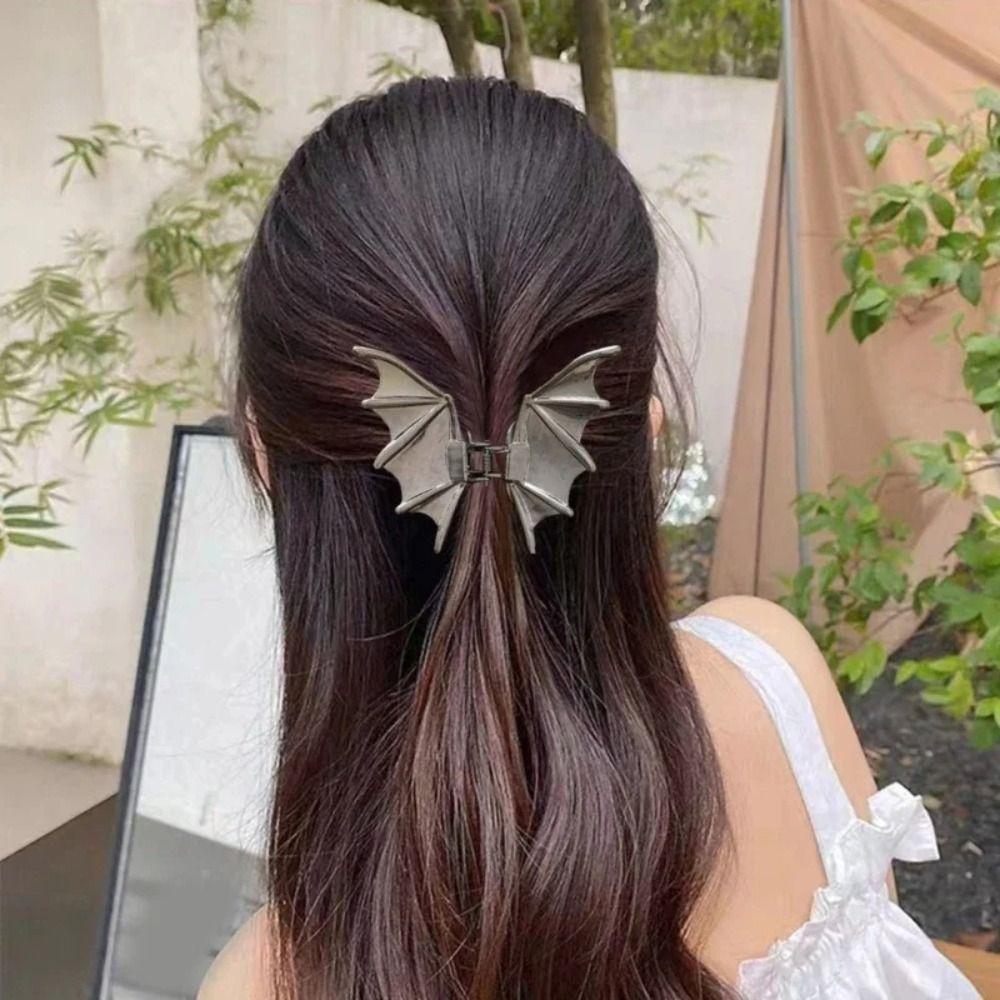 Y2k Bat Claw Clip Korean Style Bat Hairpin Fashion Bat Wing Hair Claw  Halloween