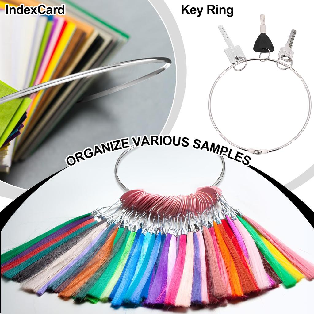 8 Pcs 6In Metal Rings Wrench Ring Organizer For Tools Metal Rings For Crafts Index Card Key Easy Open Close Large Binder Loops F