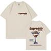 Espresso Martini Mens Decompression Casual Drinking Graphics Tshirt High Quality Cotton Oversized Fashion Energetally T Shirts