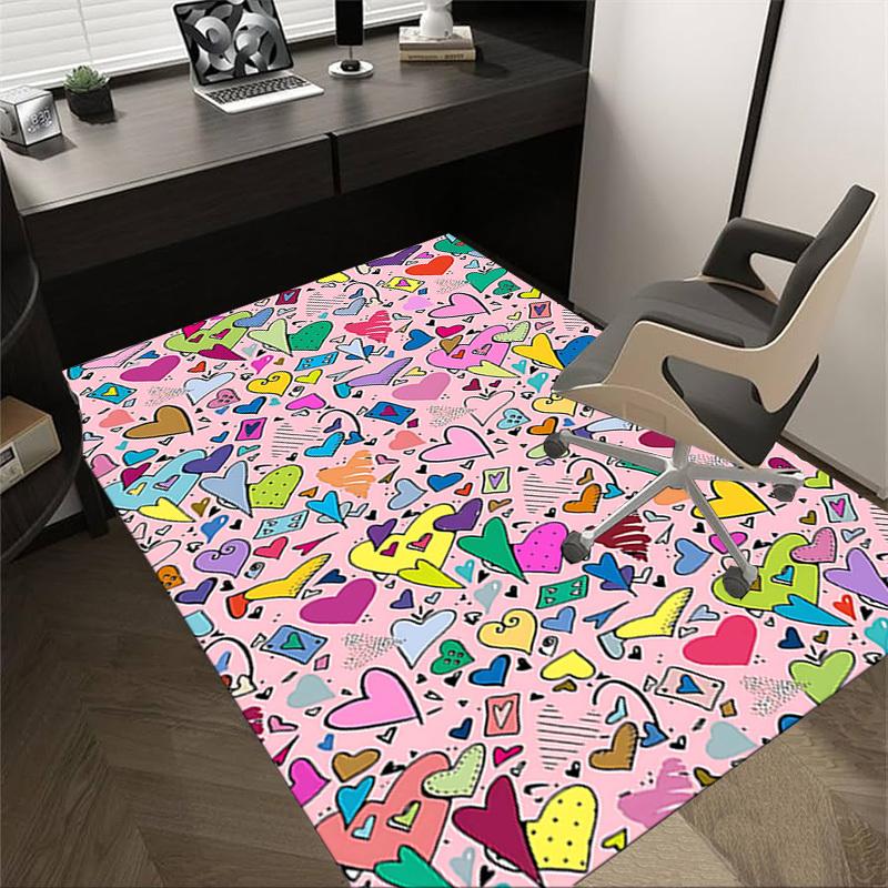 1PC Hearts Hearts Extra Large Non-Slip Floor carpet, Office, family, bedroom, Studio - Large Area RugJ0345