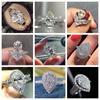 New Pear Shaped Zircon Sparkling Crystal Engagement Ring Women's High Quality Silver Plated Wedding Eternal Jewelry