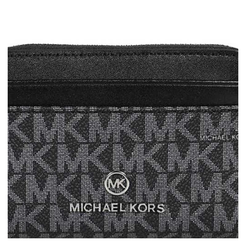 MICHAEL KORS Jet Set Classic Logo Print PVC (Polyvinyl Chloride) Wallet Women's Black