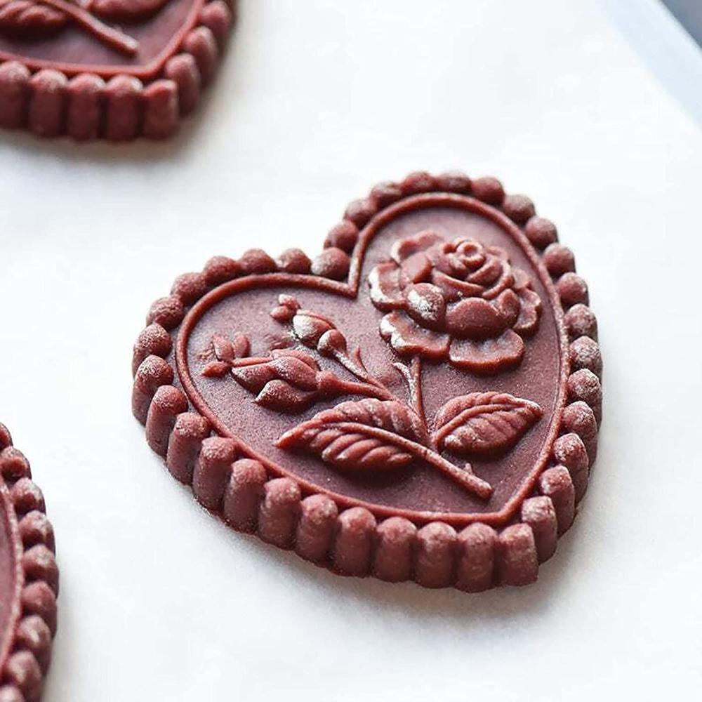 Raspberry Biscuit Fondant Carved Wooden Gingerbread Cookie Mold Shortbread Mold Cookie Cutter Molds