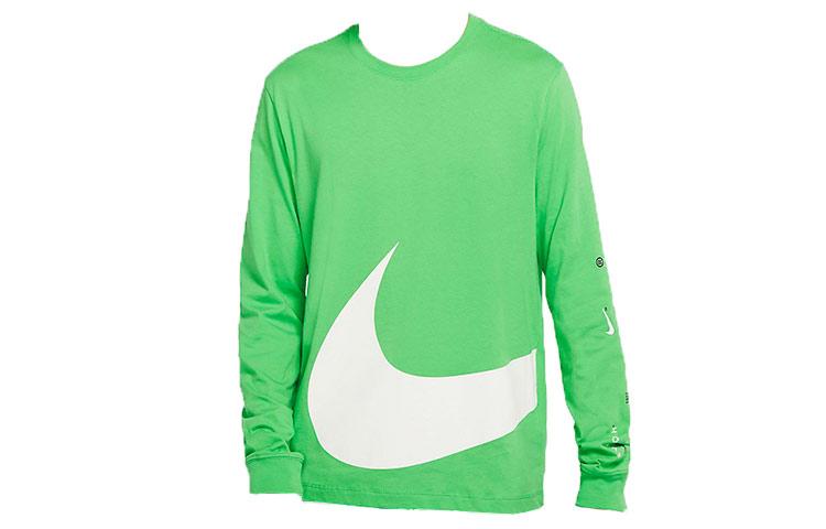 Nike T Shirts Men s Light Green Crew Neck Moderate Straight Fit DD3396-362 XL