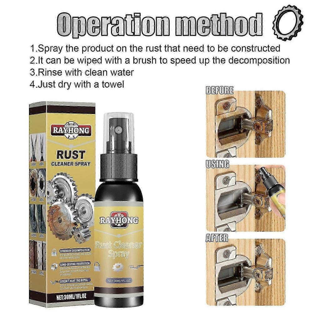 30ml Eco-Friendly Household Rust Remover  Multi-Functional Stainless Steel & Kitchen Pot Decontaminant with Protective Waxy Film, Fast-Acting Rust & O