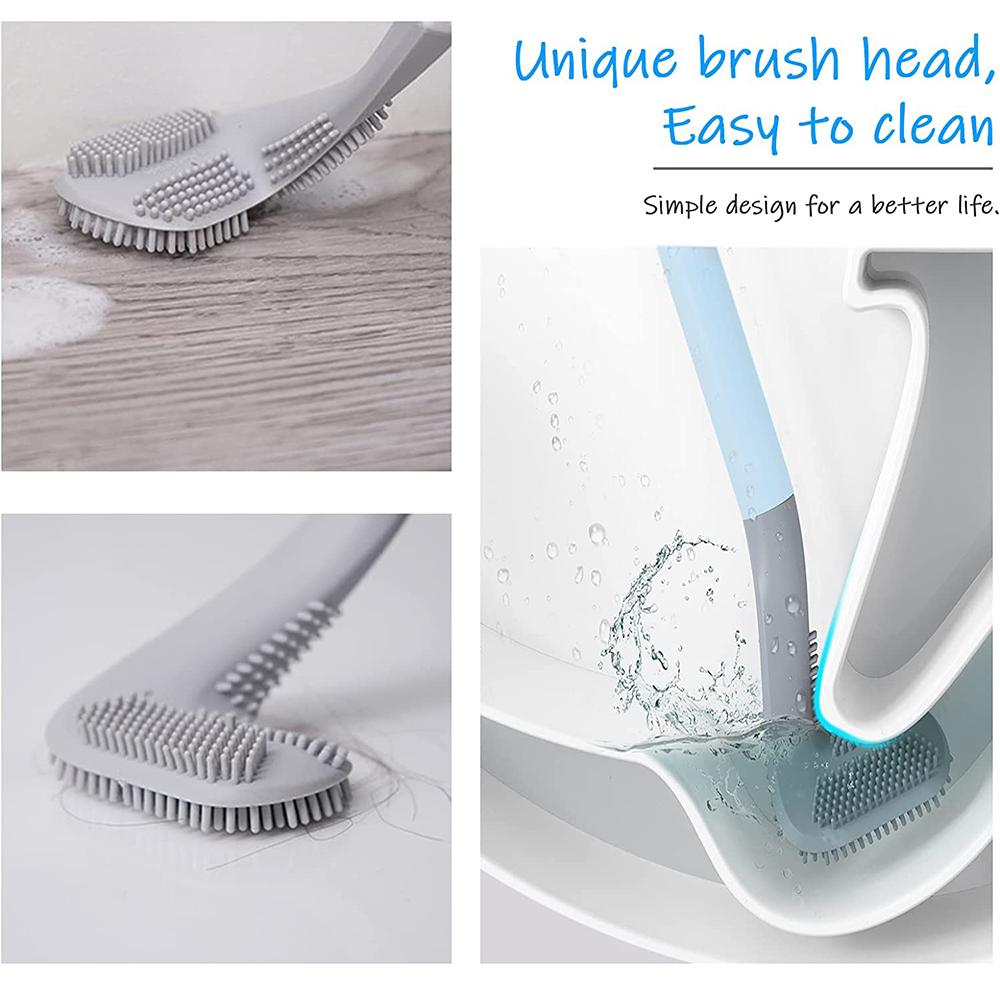 Golf Toilet Brush Holder Set For Bathroom Wall-Mounted 360° Cleaning Quick