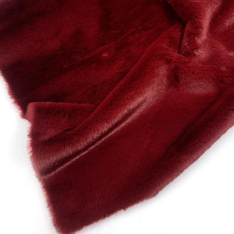 10mm Thickened Imitate Rabbit Fur Plush Fabric Thickened Polyester Artificial Wool Doll Cotton Doll Material Decorative Fabric