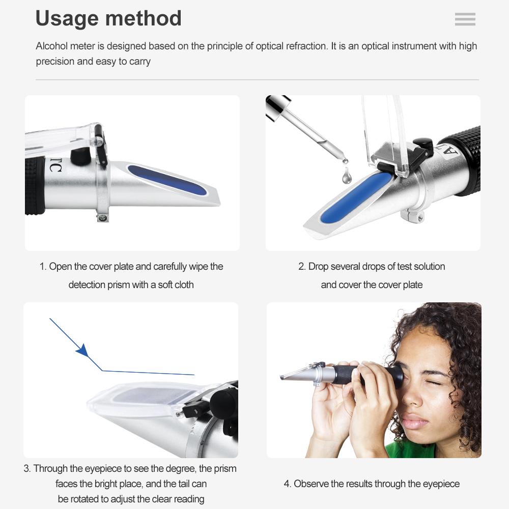 30-35% 4 in 1 Hand Held Car Refractometer Vehicle Urea Tester With ATC For Car Manufacturers Large Fleet Retail Box Optional