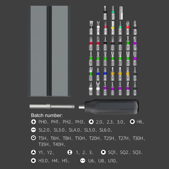 1 Set 44/40-In-1 Multi-function Screwdriver Kit Heavy Duty Multi-bit Screwdriver Laptop Phone Camera Glasses Watch Repair Screwdriver Tools