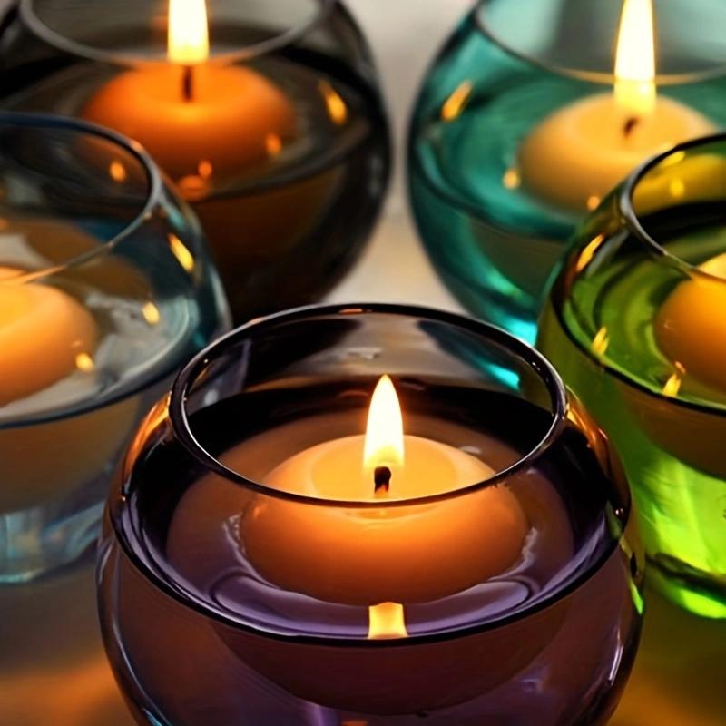 10Pcs Romantic Decor Floating Candles Round Smokeless Candles Wedding Party Home Hotel Decor Props