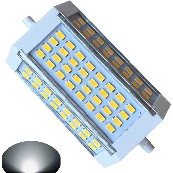 Ampoule LED R7s 118mm 30W dimmable - 3000 lm, 6000K blanc froid, équiv. 300W (J118)
