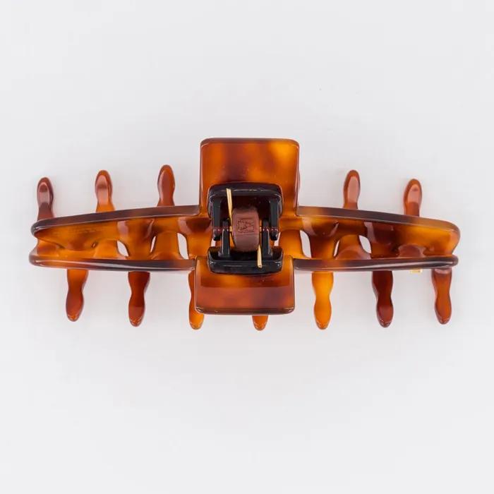 [Alexandre De Paris] Clichy Hair Clip Brown Shell 11
