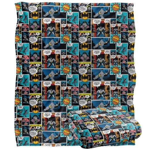 Batman Comic Collage Blanket