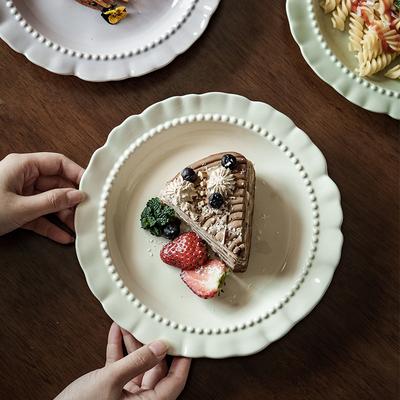 Fransız Danteli Derin Tabak Zarif Seramik Tabak Restoran Yüksek Değerli Tatlı Tabağı Yemek Tabağı Ev Tabağı Sofra Takımı Tabağı
