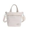 Casual Canvas Portable Bucket Bag New Go Out Solid Color Shoulder Niche Design Shoulder Small Satchel