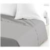Drap Plat - LOVELY HOME - 100% coton - 180 x 290 cm - Gris Clair