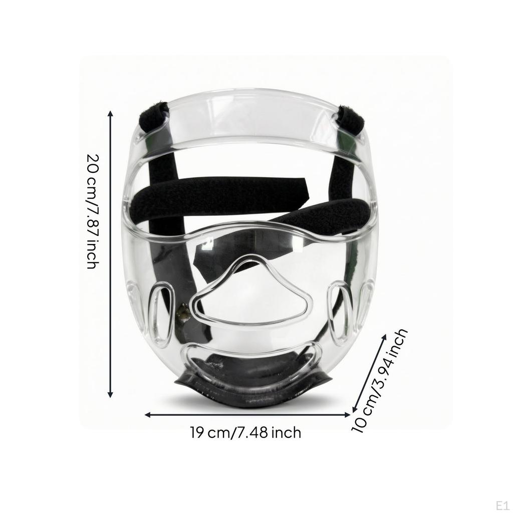 Transparent Visor Guard with Padding Guarding Face for Fighting