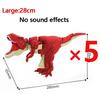 Children Decompression Dinosaur Zazaza Toy Decompression Toy Telescopic Swing Dino Model Kids
