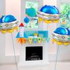 6pcs/set 26 Inch Alien Balloons UFO Spaceship Aluminum Foil Balloons Space Universe Theme Birthday Party Decoration Balloons